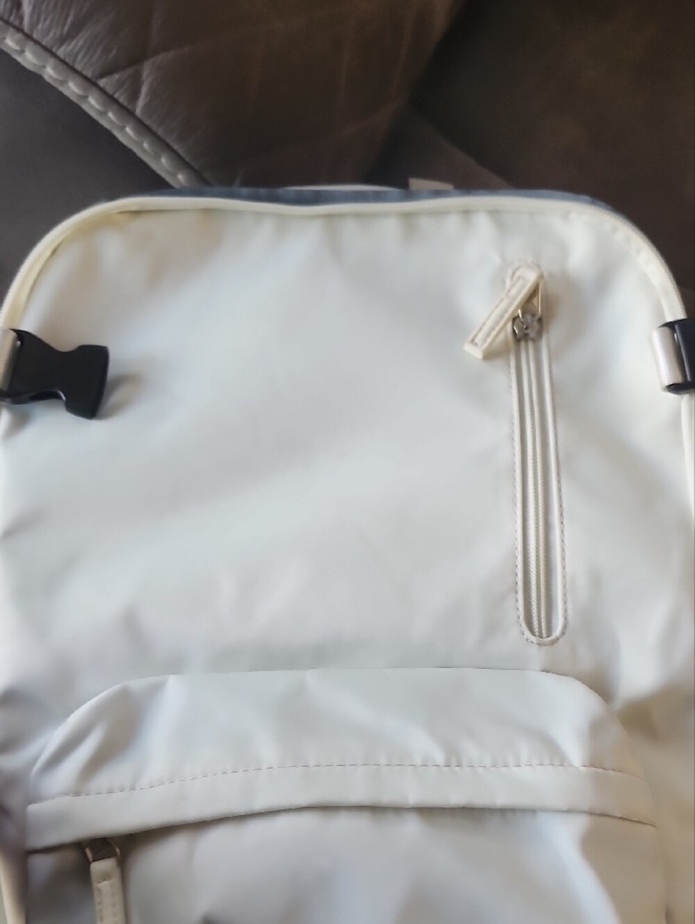 White Men’s Backpack – Minimal Travel & Everyday Bag - Picture 7 of 16